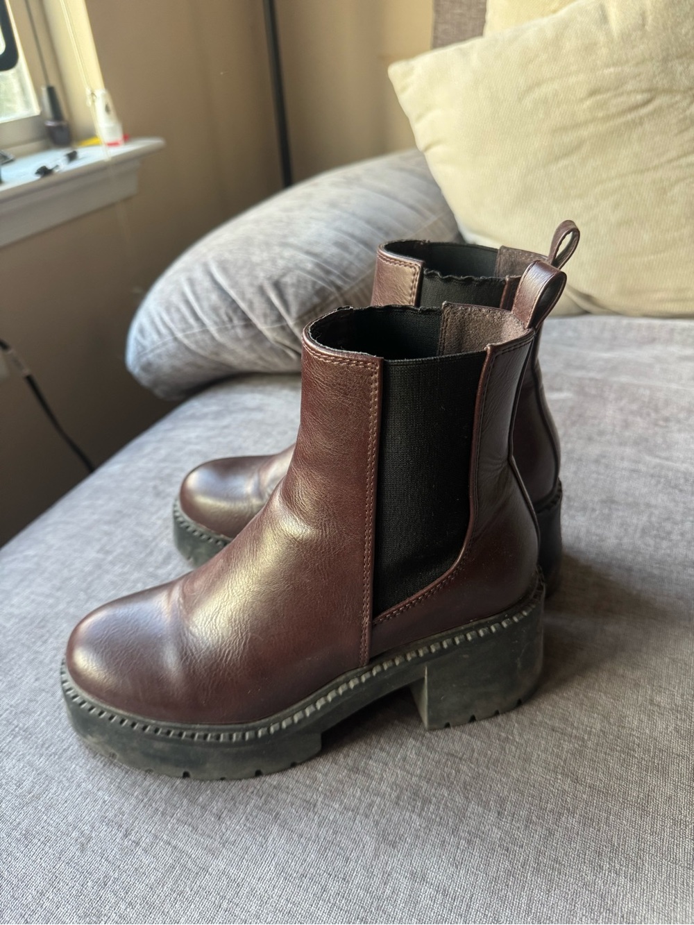 Burgundy Brown Chelsea Boot